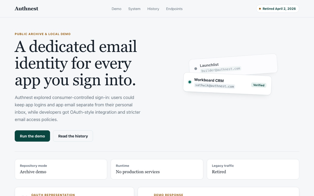 Authnest website