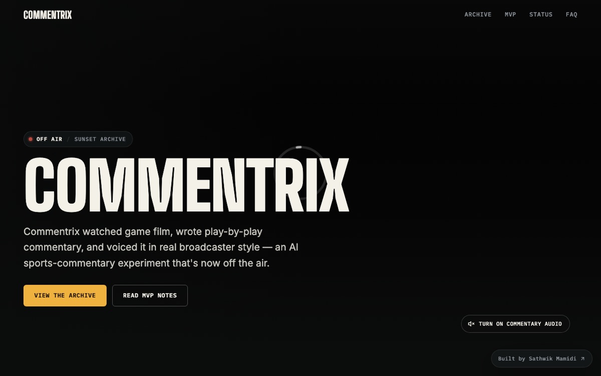 Commentrix website