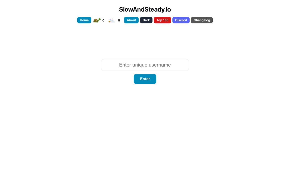 Slowandsteady.io game